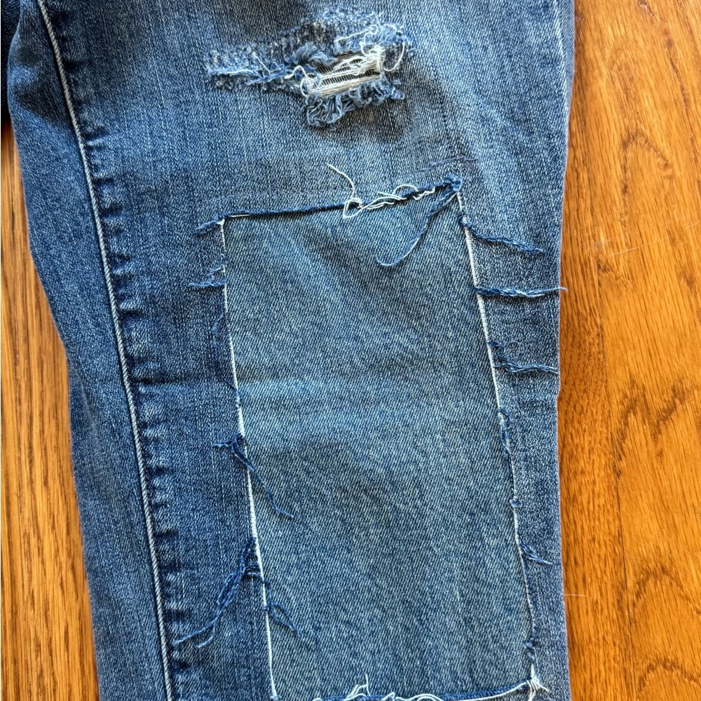 J Crew Patchwork Toothpick Jeans - image 4